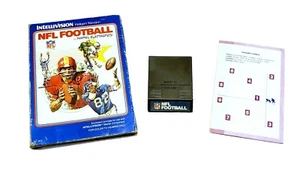 NFL FOOTBALL (Intellivision, 1980) Game & Original Box, Cleaned and Tested  - Picture 1 of 5