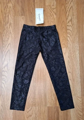 Dori Creations Girls Hearts Elastic Waist Pull Up Leggings Pants Size 4 Toddler - Image 1 of 4