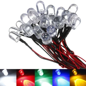 12V 3mm 5mm LED mit 20cm Kabel Leuchtdiode Leuchtdioden Deko LEDs Dioden - Bild 1 von 6
