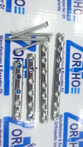 3.5mm One third tubular plate with 3.5mm cortcal screws (64 Pcs Set) - Picture 1 of 11