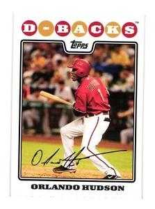 2008 Topps #191 Orlando Hudson Arizona Diamondbacks - Picture 1 of 2