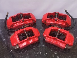03-10 PINZAS DE FRENO DELANTERAS TRASERAS PORSCHE CAYENNE 955 TURBO OEM BREMBO - Imagen 1 de 12