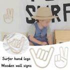 Wooden Personalized Gesture Wall Sticker Decoration Wall Signs Y5N0
