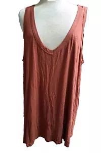 Old Navy Luxe Sleeveless Tank Top Women's 3X Brown NWT Beachy Summer Coastal - Picture 1 of 4