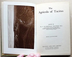 1900s THE AGRICOLA OF TACITUS Flamstead Walters Blackie illustrated Latin text - Imagen 1 de 2