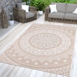 In-& Outdoorteppich Wetterfest Garten Orientalisches Marokkanisches Boho Design - Bild 1 von 24