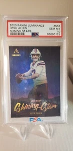 2020 Panini Luminance Shining Stars Josh Allen PSA 10 SSP - Picture 1 of 2