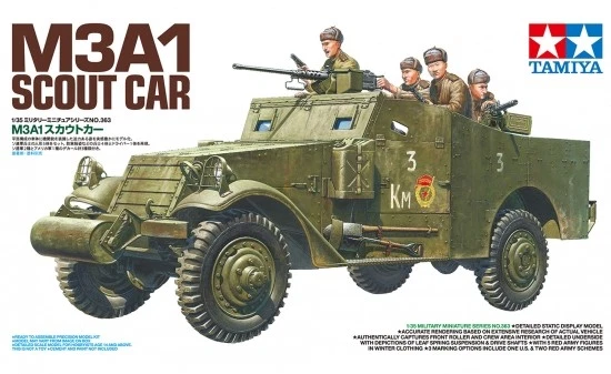 Tamiya 35363 - 1/35 US M3A1 Scout Auto/Spähwagen - Nuovo - Immagine 1 di 1