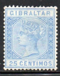 Sello Gibraltar Sc 32 1889 25 céntimos ultra Victoria como nuevo - Imagen 1 de 1