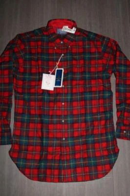 VINTAGE 80s PENDLETON MENS VIRGIN WOOL SHIRT SCOTTISH CLAN BOYD TARTAN MED RARE - Image 1 of 4