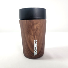 Corkcicle Commuter cup glass 9 oz NEW 18 hours cold 5 hot Ceramic Lined brown