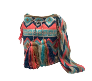 Wayuu bag hand-woven by members of the Colombian indigenous tribe 1091 - Picture 1 of 1