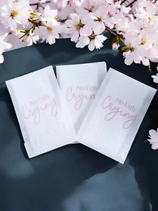 No Ugly Crying Tissue Packets, Wedding Tissues, Wedding Favours - Picture 1 of 4