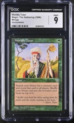 Worldly Tutor, Mirage mtg. CGC 9 Mint! 2 Avl - Image 1 of 4