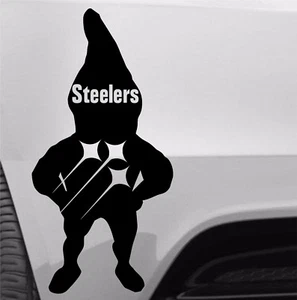 Calcomanía de ventana Pittsburgh Steelers GNOME vinilo camión camión - Imagen 1 de 2