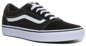 VANS Ward You Boys Lace Up Suede Athletic Shoes Black White Size UK 3 - Picture 1 of 6