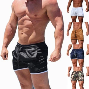 Mens Casual Mesh Shorts Basketball Sport Active Gym Fitness Pants Workout Summer - Picture 1 of 19