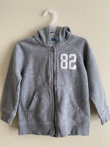 Baby Boy Sweatshirt, Gray Hoodie Sweatshirt, Carter’s, 4T - Picture 1 of 3