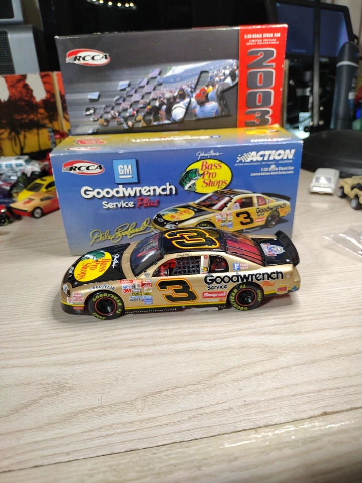 RCCA  Goodwrench / Pro Bass Shops #3 Dale Earnhardt 1:32 Die Cast China Black & - Image 1 of 4