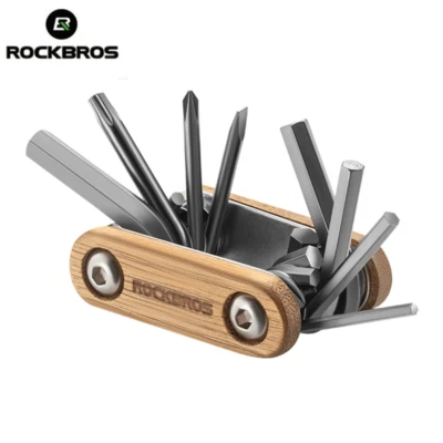 ROCKBROS 8in1 Bicycle Repair Tool Portable Bike Screwdriver Cycling Tool Wrench - Image 1 of 4