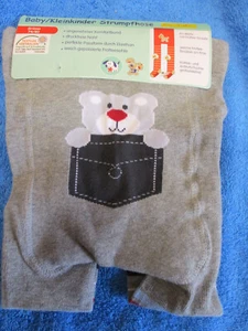 Baby Kleinkinder Strumpfhose Po-Motiv Bär Gr.74/80 - Bild 1 von 2