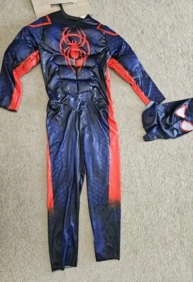 Marvel Spider-man Miles Morales Halloween Costume Child L- 12/14 - Image 1 of 4