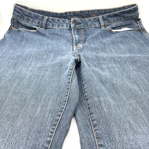 Faded Glory Curvy Bootcut Jeans Plus Size 18 Stretch Medium Wash Womans 38X32 - Picture 1 of 7
