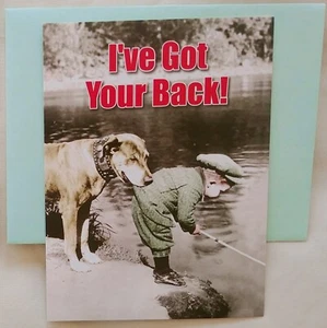 "Man's Best Friend", (1) Leanin' Tree Encouragement Card, New With (1) Envelope - Picture 1 of 6