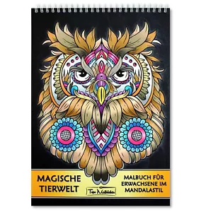 Tiere Malbuch für Erwachsene: Ausmalbilder im Mandala Stil | Premium - Bild 1 von 9