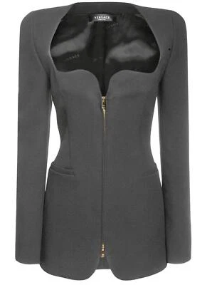 Versace Sweetheart Neckline Black Blazer UK 12 (IT 44) £2050 - Image 1 of 4