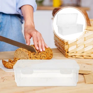 2pcs Brotbehälter klares Brotbox luftdichtem Brot Brot Keeper Brotlaib - Bild 1 von 12