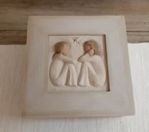 Willow Tree Keepsake Trinket Box Friendship, Forever Friends Gift - Picture 1 of 4