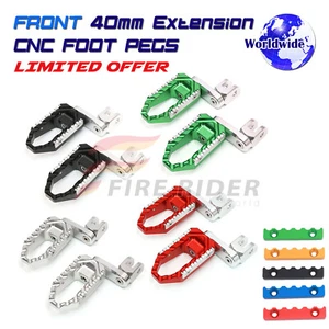 Front Rider 40mm Lowering Wide Footpegs For Yamaha YZF1000R 96-00 96 97 XJ900 - Picture 1 of 12