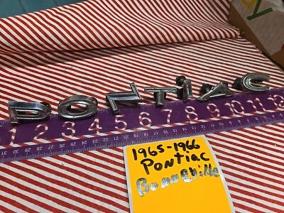 1965 1966 Pontiac Bonneville  Hood Letter Set Oem - Image 1 of 4