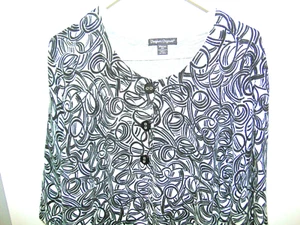 Damen Designer Original Pullover Übergröße 2X Schwarz Weiß - Bild 1 von 5