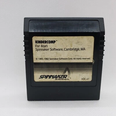 Vintage Atari 400 800XL KINDERCOMP KDC-AT Video Game Cartridge TESTED AUTHENTIC - Image 1 of 4