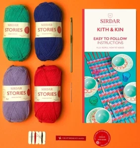 Kit de regalo de ganchillo para principiantes - Corredor de mesa con borla - Sirdar Kith & Kin - Imagen 1 de 3