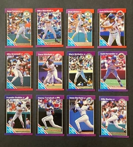 1989 DONRUSS GRAND SLAMMERS COMPLETE 12 CARD INSERT SET - #031124D - Picture 1 of 2
