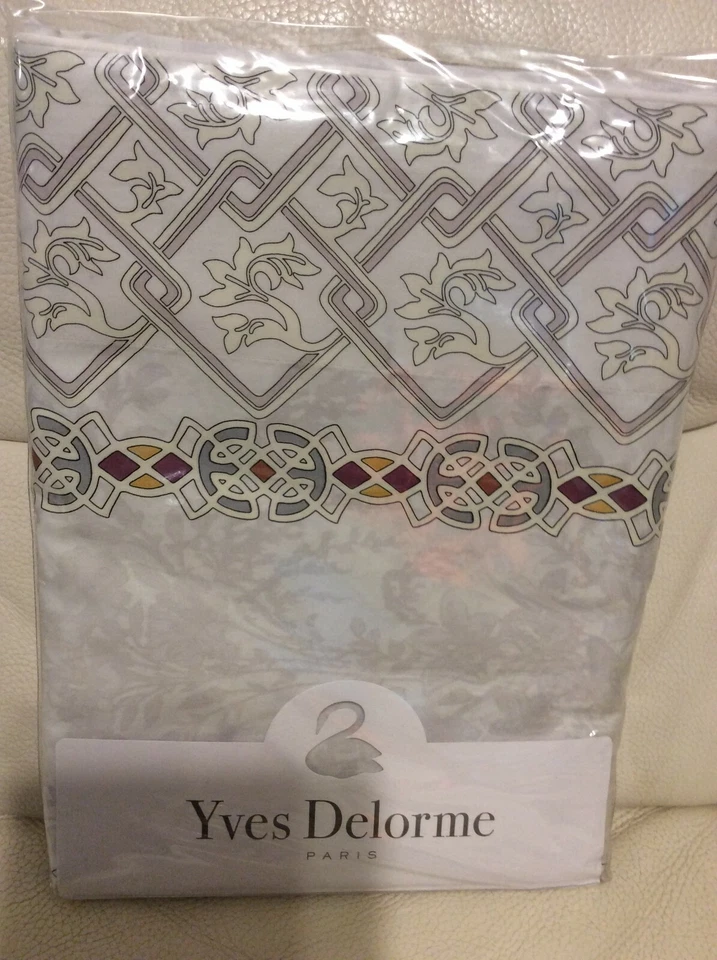 Sábana plana Yves Delorme Palatin Queen ¡NUEVA CON ETIQUETAS! Satén 94x116 Foto 1 de 1