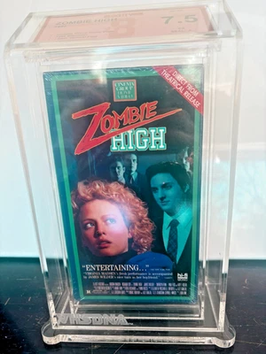 Graded VHS Tape, Zombie High, FIRST PRINT! BECKETT Sealed 37 Years Old Vintage! - Image 1 of 2