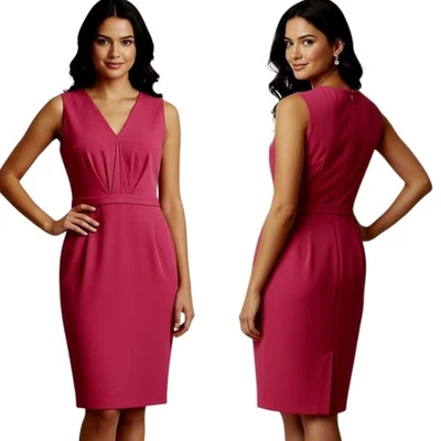 Vestido vaina sin mangas de seda ELIE TAHARI - 12 Foto 1 de 4