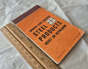 Bethlehem Steel pocket Notepad vintage from Lackawanna, NY with notes - Picture 1 of 6