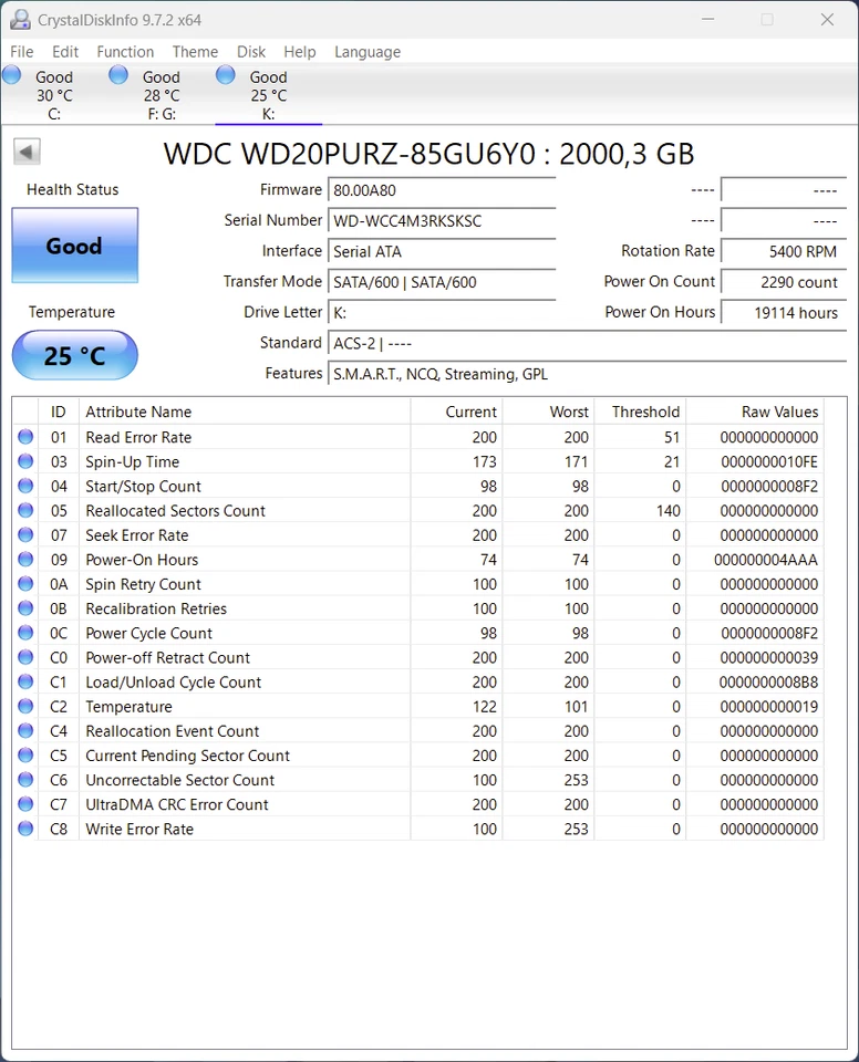 Western Digital 2TB WD20PURZ Purple HDD Festplatte Interne - Bild 1 von 4