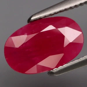 1.47Ct.Museum Gem! Natural Top Red Pink Normal Heated Ruby Myanmar - Picture 1 of 4