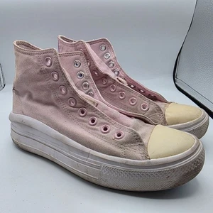 Zapatos de plataforma Converse All Star Move para mujer talla 8,5 rosa atléticos informales - Imagen 1 de 13