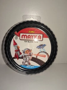 Black  Zuru Mayka Adhesive 1M 3.2FT Toy Building Block Tape- NEW - Picture 1 of 2
