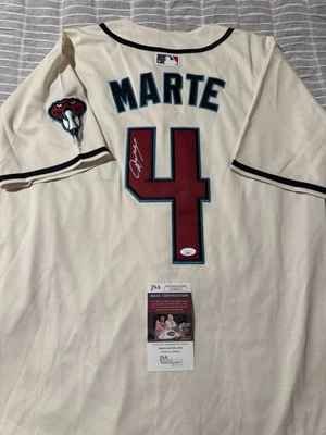 Ketel Marte Signed Jersey JSA Autographed Arizona Diamondbacks Authentic Auto - Image 1 of 3