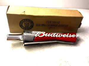 Budweiser Zapfhahngriff klein rot weiß und Chrom Fliege Tapgriff Artikel 1086302 - Bild 1 von 3