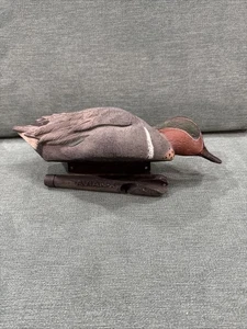 Avian-X Topflight grün-geflügelter türkisfarbener Erpel schwimmende Ente Köder - Bild 1 von 24