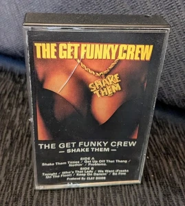 The Get Funky Crew Shake Them Cassette (1989) Vision Records 80s Hip-Hop - Picture 1 of 16